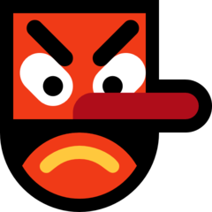 Bagaimana emoji Goblin kelihatan di Microsoft.