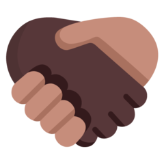 🫱🏾‍🫲🏻 Handshake: Medium-Dark Skin Tone, Light Skin Tone Emoji