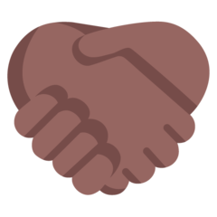 How Handshake: Medium-Dark Skin Tone emoji looks on Microsoft.