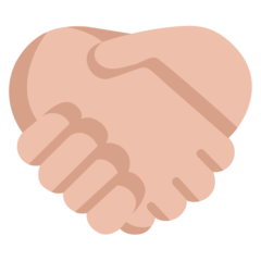 How Handshake: Medium-Light Skin Tone emoji looks on Microsoft.