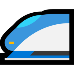 How High-Speed Train emoji looks on Microsoft.