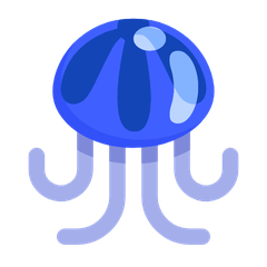 How Jellyfish emoji looks on Microsoft.