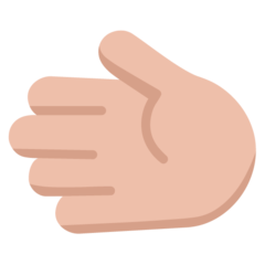 Wie Nach links weisende Hand: mittelhelle Hautfarbe Emoji auf Microsoft aussieht.