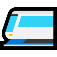 How Light Rail emoji looks on Microsoft.