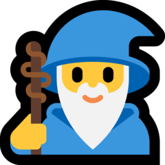 How Mage emoji looks on Microsoft.