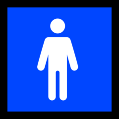 How Men’s Room emoji looks on Microsoft.