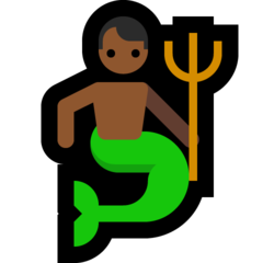 A quoi ressemblent les emoji Triton: peau mate sur Microsoft.