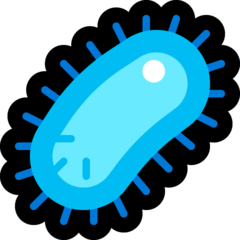 How Microbe emoji looks on Microsoft.