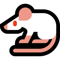 How Mouse emoji looks on Microsoft.