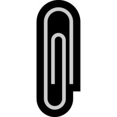 How Paperclip emoji looks on Microsoft.