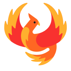 Bagaimana Phoenix emoji terlihat di Microsoft.