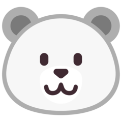 How Polar Bear emoji looks on Microsoft.