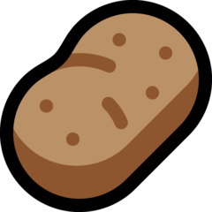 How Potato emoji looks on Microsoft.