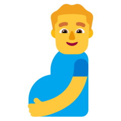 Como o emoji do Homem grávido é exibido no Microsoft.