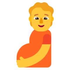 Hvordan Gravid person emoji ser ud på Microsoft.