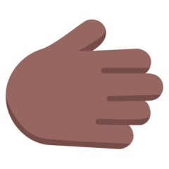 How Rightwards Hand: Medium-Dark Skin Tone emoji looks on Microsoft.