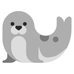 How Seal emoji looks on Microsoft.