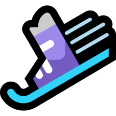 How Skis emoji looks on Microsoft.