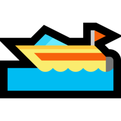 Wie Schnellboot Emoji auf Microsoft aussieht.