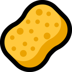 How Sponge emoji looks on Microsoft.