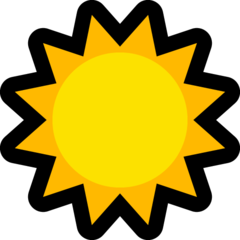 太陽 絵文字