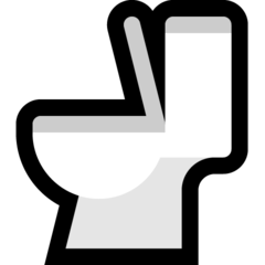 How Toilet emoji looks on Microsoft.