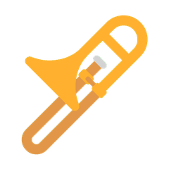 A quoi ressemblent les emoji Trombone à coulisse sur Microsoft.