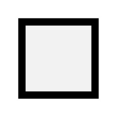 How White Large Square emoji looks on Microsoft.