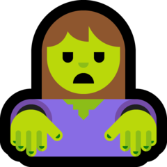 Jak wygląda emoji Kobieta zombie w Microsoft.