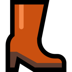 How Woman’s Boot emoji looks on Microsoft.