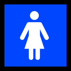 How Women’s Room emoji looks on Microsoft.