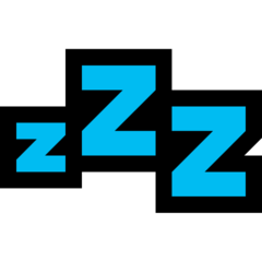 How Zzz emoji looks on Microsoft.