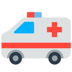 Como o emoji do Ambulância é exibido no Mozilla.