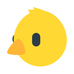 Como o emoji do Pintinho de perfil é exibido no Mozilla.