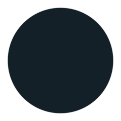 How Black Circle emoji looks on Mozilla.