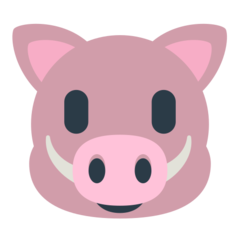 Bagaimana Boar emoji terlihat di Mozilla.