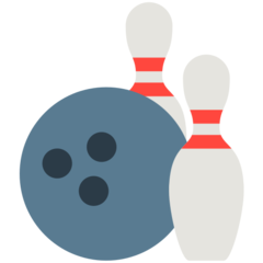 Bagaimana Bowling emoji terlihat di Mozilla.