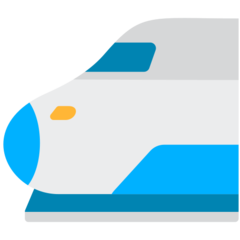 How Bullet Train emoji looks on Mozilla.