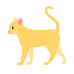 Cómo se ve el emoji Gato en Mozilla.