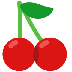 Bagaimana Cherries emoji terlihat di Mozilla.