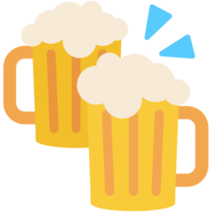 How Clinking Beer Mugs emoji looks on Mozilla.