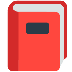 Bagaimana Closed Book emoji terlihat di Mozilla.