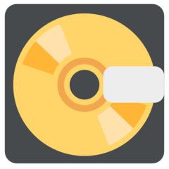 How Computer Disk emoji looks on Mozilla.