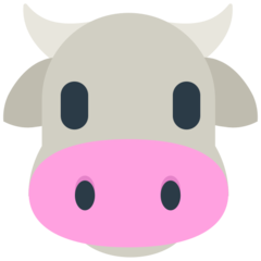 Bagaimana Cow Face emoji terlihat di Mozilla.