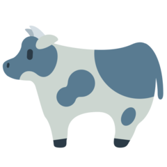 Bagaimana Cow emoji terlihat di Mozilla.