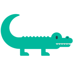 How Crocodile emoji looks on Mozilla.