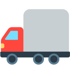 Bagaimana Delivery Truck emoji terlihat di Mozilla.