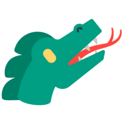 A quoi ressemblent les emoji Tête de dragon sur Mozilla.