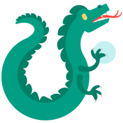 Bagaimana Dragon emoji terlihat di Mozilla.