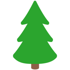 Bagaimana Evergreen Tree emoji terlihat di Mozilla.